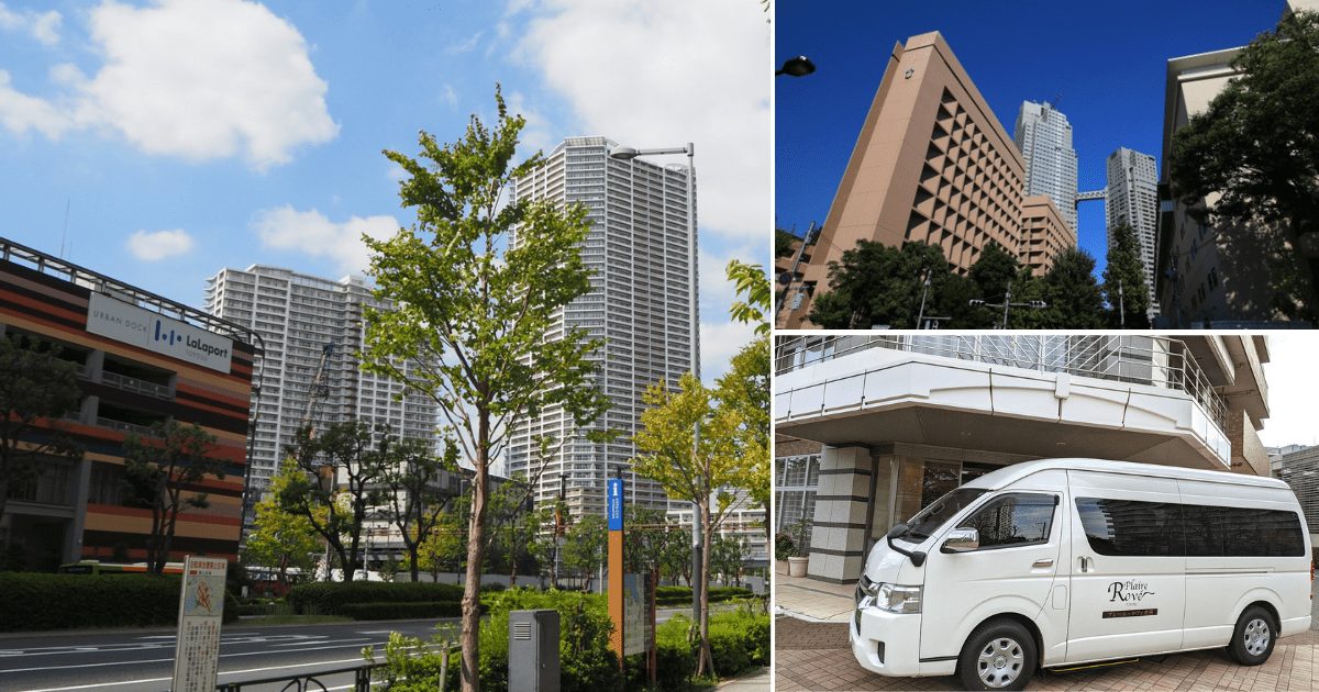 豊洲の街を巡回するプレール・ロヴェ豊洲専用巡回バス