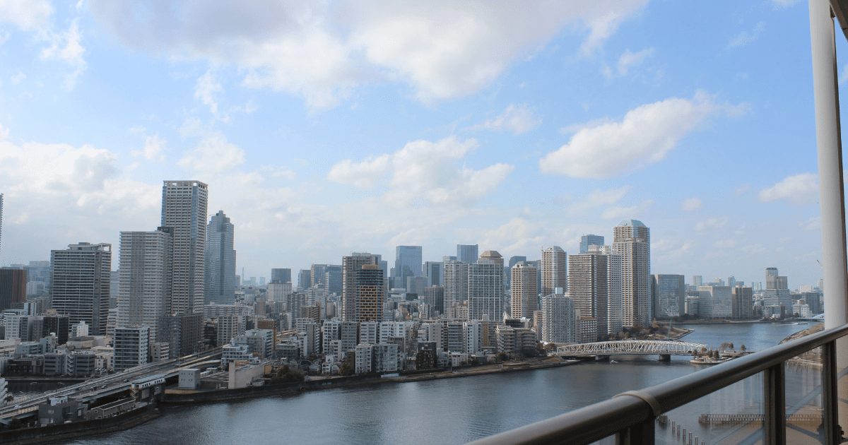 プレール・ロヴェ豊洲23階スカイラウンジからの眺望