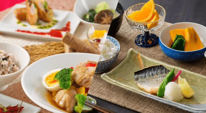 薬膳を取り入れた食事で健康維持イメージ