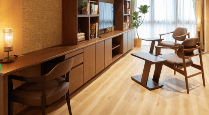 温もりにあふれ自然と人が集まるライブラリースペースイメージ