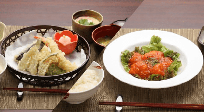 毎食選べる館内調理の食事イメージ