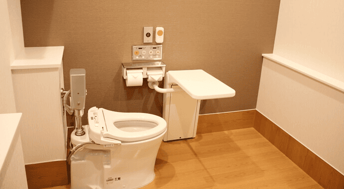 共用トイレも快適な排せつイメージ