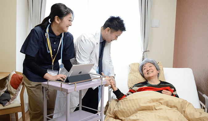 認知症や看取りにも対応する安心のケアイメージ